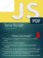 Java Script: An Introduction