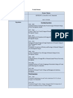 1 - Faculty Resume QEC-word Kausar Cheema