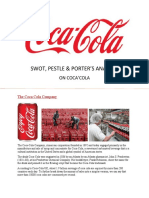 SWOT, PESTLE, PORTER'S5 (CocaCola) Fiona Weniton