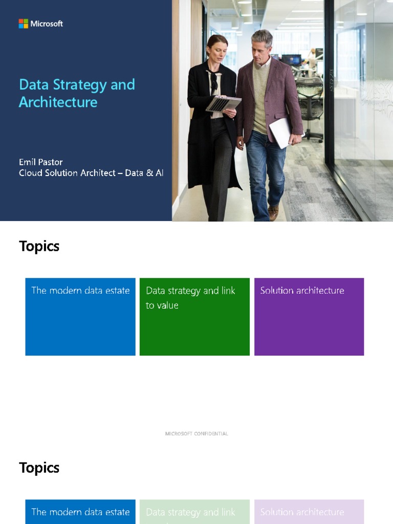Modern Data Estate Strategy Overview | PDF | Cloud Computing | Data