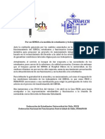 Declaración FECH-FENAFUCH Por El SEMDA (30-03-2011)
