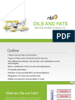 Oils and Fats: Induction Training (Technical-1/2)