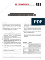 10-Channel Mixer Preamplifier: Description