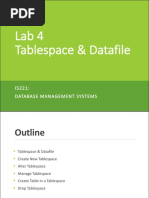 Lab 4 - Tablespace & Datafile