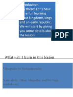 Hey There! Let's Have Some Fun Learning About Kingdoms, Kings and An Early Republic. We Will Start by Giving You Some Details About The Lesson