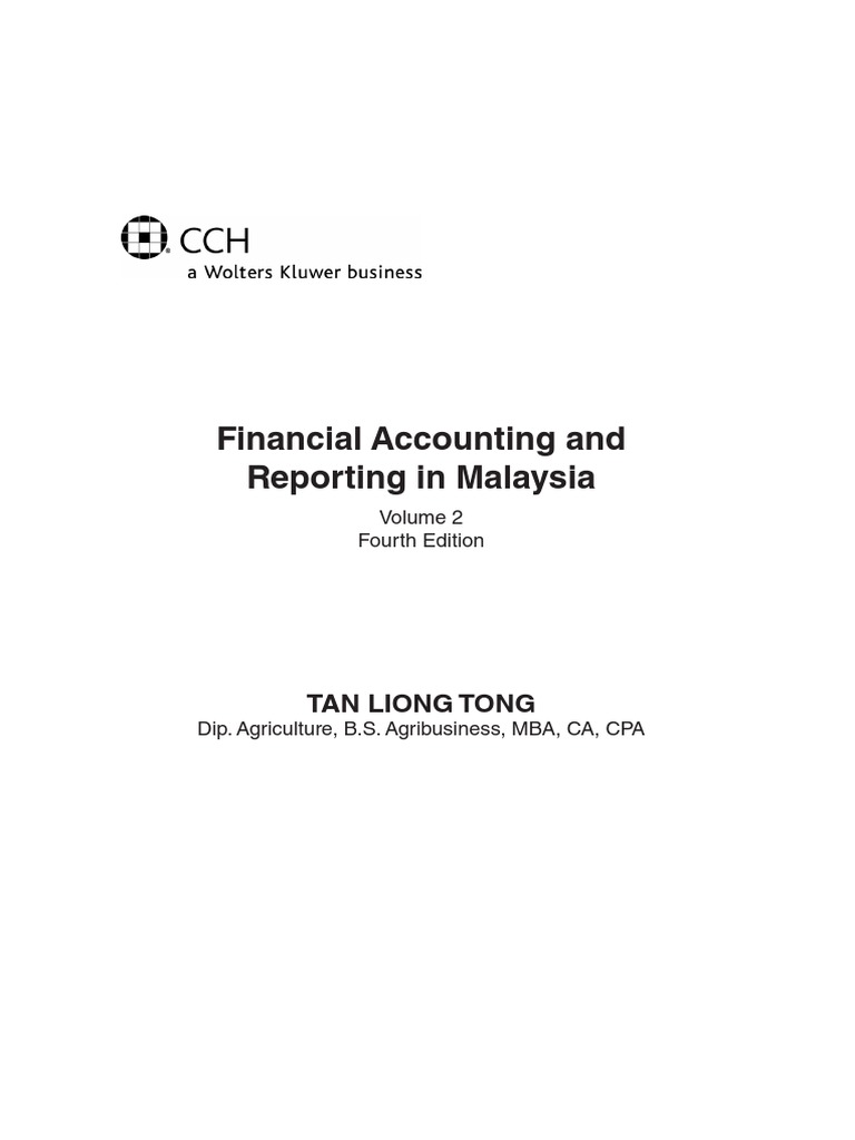 Financial Accounting in Malaysia, Vol. 2 | PDF | International ...