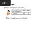 1solving Problems Involving Measures of Position