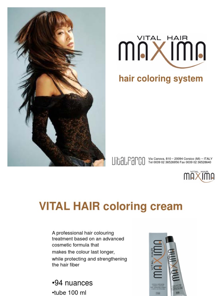 Maxima Hair Color Application Guide | PDF | Color | Grey