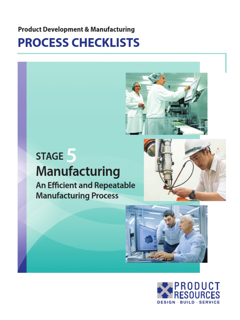 Efficient Manufacturing Process Checklist | PDF | Inventory | Iso 9000