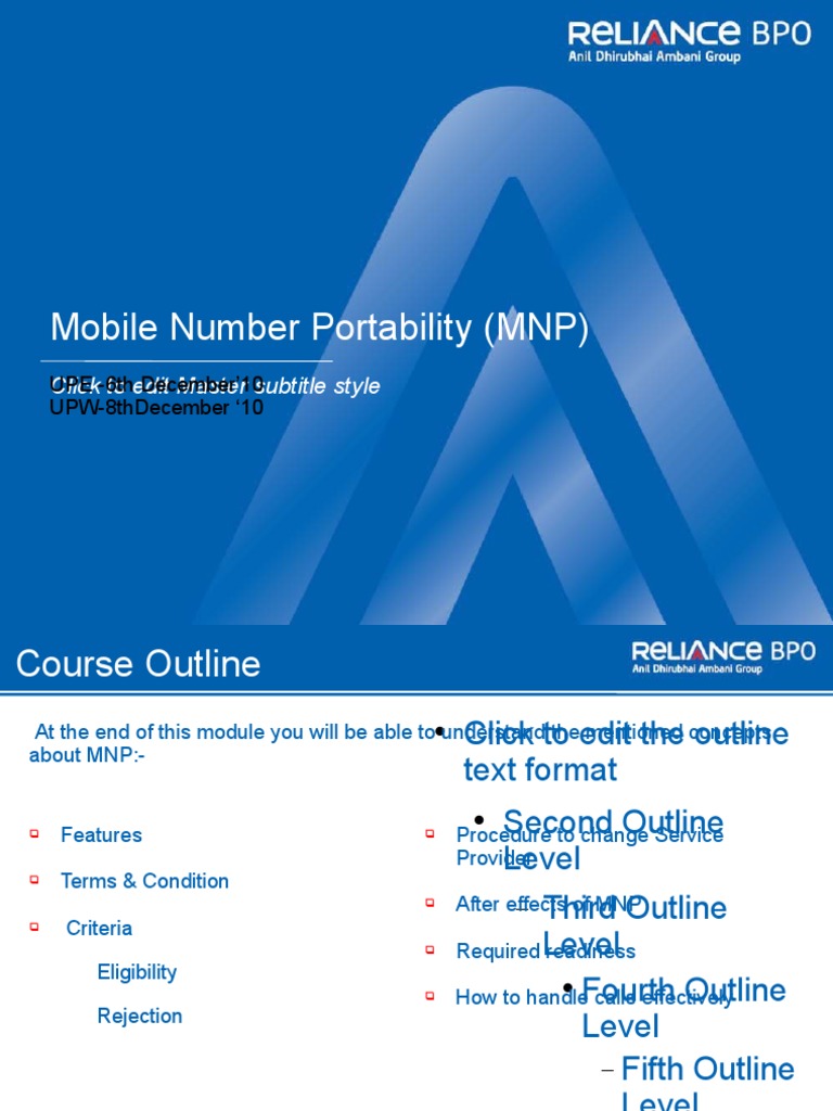 Understanding Mobile Number Portability | PDF | Information Technology ...