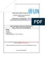 Returnable Price Schedule 4 Bill of Quantities (Boq) : United Nations Office For Project Services
