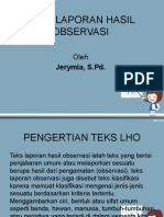 Teks Laporan Hasil Observasi