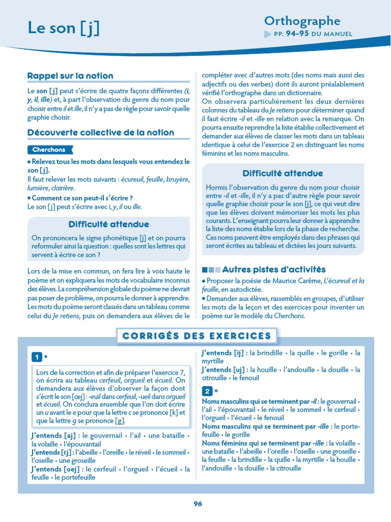 Le Labo De Grammaire 4e Corrigé Pdf Orthographe cm1 - 004 | PDF | Genre grammatical | Orthographie