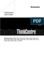 Thinkcentre User Guide: Machine Types: 3029, 3054, 3139, 3219, 3246, 3282, 3349, 3421