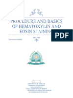 Procedure and Basics of Hematoxylin and Eosin Staining: (Document Subtitle)