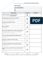 Virtual Assessment Checklist Title