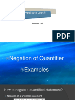 Negating Quantified Statements