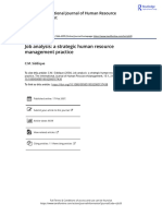 Siddique 2004 Job Analysis a Strategic Human Resource Management Practice