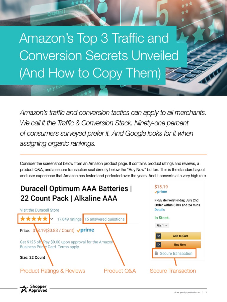 Boost Sales with Traffic & Conversion Stack | PDF | Reputation | E Commerce