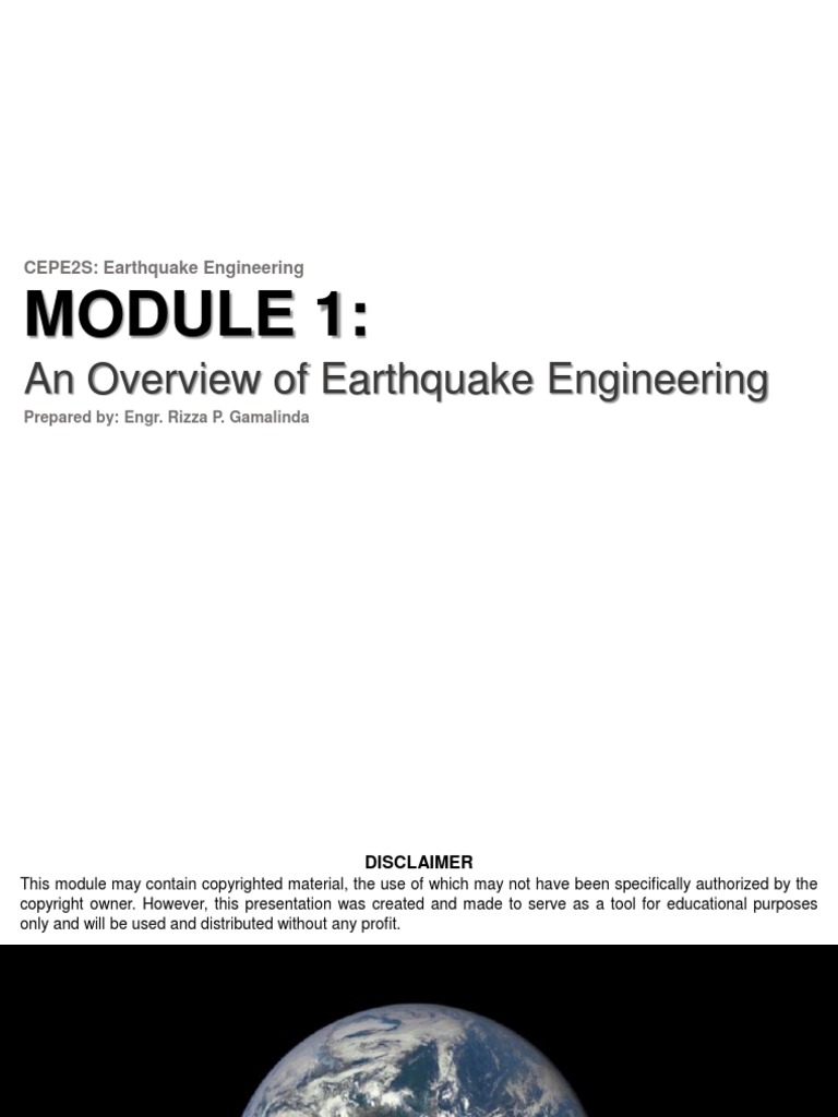 An Overview of Earthquake Engineering | PDF
