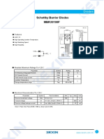 MBR20100F Schottky Barrier Diode Technical Specifications