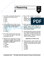 Quantitative Reasoning: Percentages