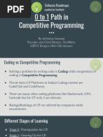 0 To 1 Path in Competitive Programming: Tathastu Roadmaps