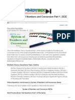 MCQ in System of Numbers and Conversion Part 1 - ECE Board Exam