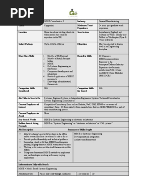 MBSE Consultants Capgemini 04.06.2021 | PDF | Systems Engineering |  Engineering