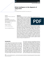 Application of Arti Ficial Intelligence in The Diagnosis of Multiple Primary Lung Cancer