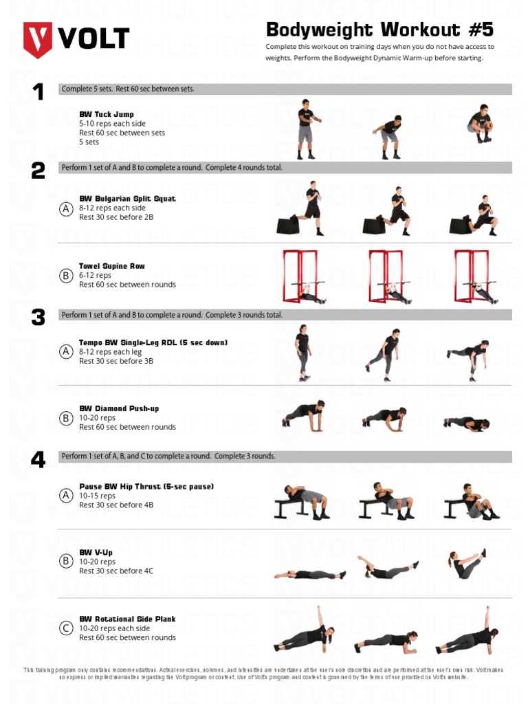 Bodyweight Workout Program Pdf: Ultimate Fitness Guide