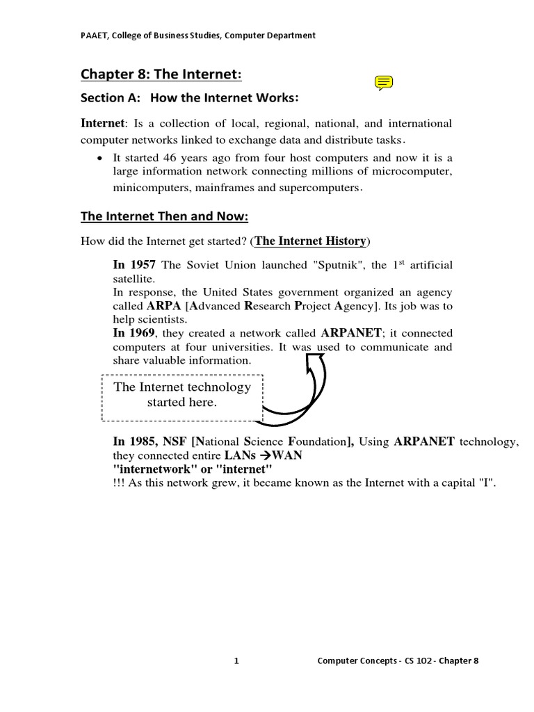 Chapter 8: The Internet | PDF | Internet | World Wide Web