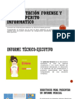 Tema 4. Documentacion forense y rol perito informatico
