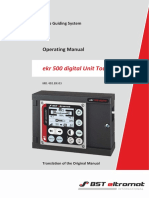 Ekr 500 Digital Unit Touch: Operating Manual