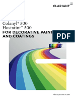 Colanyl 500 Hostatint 500 FOR DECORATIVE PAINTS AND COATINGS