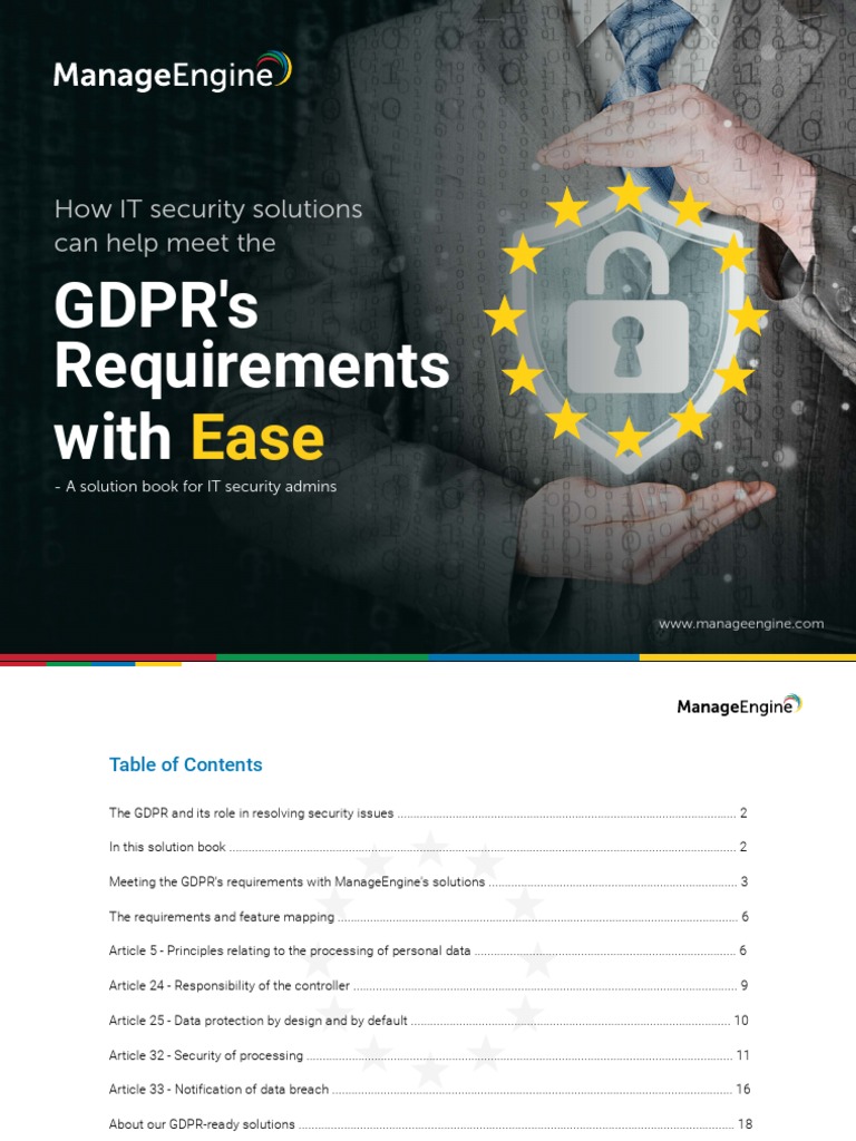 GDPR Compliance Solutions for IT Security | PDF | Computer File | Databases