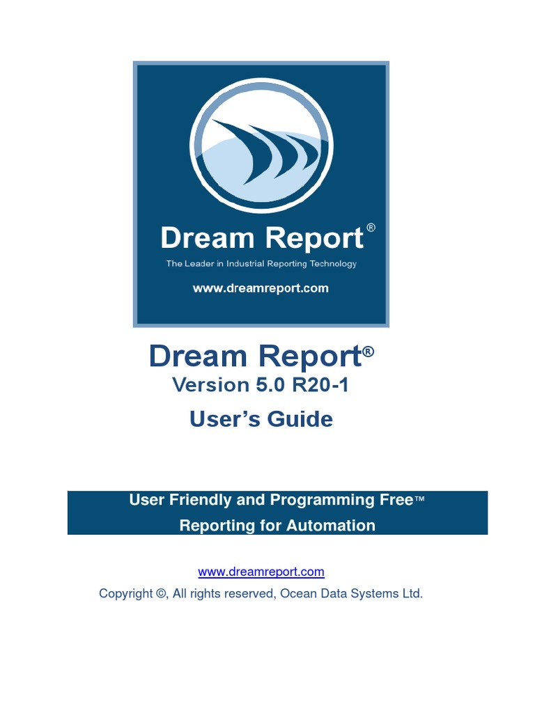 Dream Report User Manual | PDF | Databases | Internet Information Services