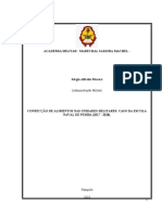 Confecção de Alimentos Nas Unidades Militares Caso Da Escola Naval de Pemba (2017 - 2018) .
