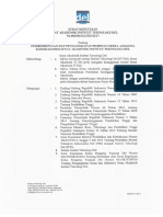 SK Senat Akademik No. 006 Tentang Pemberhentian Dan Pengangkatan Pimpinan Serta Anggota Anggota Senat Akademik IT Del PDF