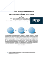 Construction Working and Maintenance of Electro Hydraulic Thruster Drum Brakes