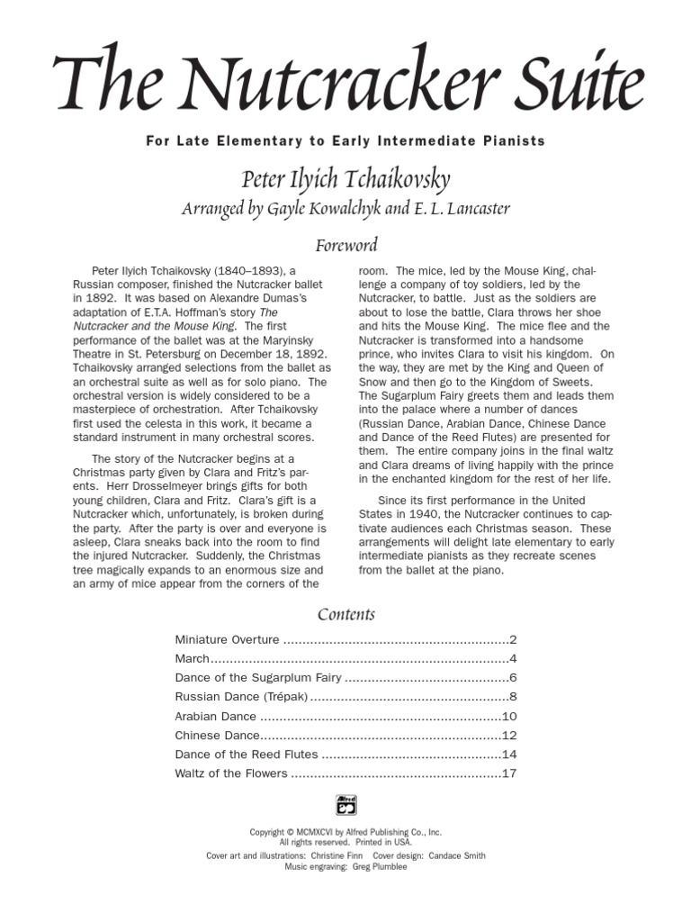 The Nutcracker Suite Peter Ilyich Tchaikovsky PDF The Nutcracker