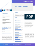 Student Name: Profile Education