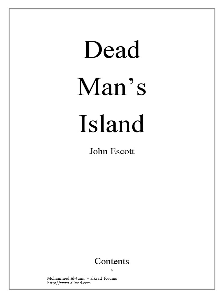 Dead Man's Island PDF