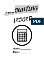 Accounting Ledger, 8,5x11, 120p, No Bleed