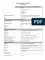 Material Safety Data Sheet Polivis