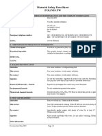 Material Safety Data Sheet Polivis PW