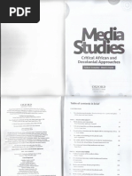 Media Studies Globalization and African