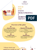 Pitch FOR: Event Design/Proposa L at Hotel Trinity