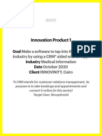 Innovation Product 1: Goal Industry Date Client