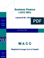 Calculating WACC (Weighted Average Cost of Capital